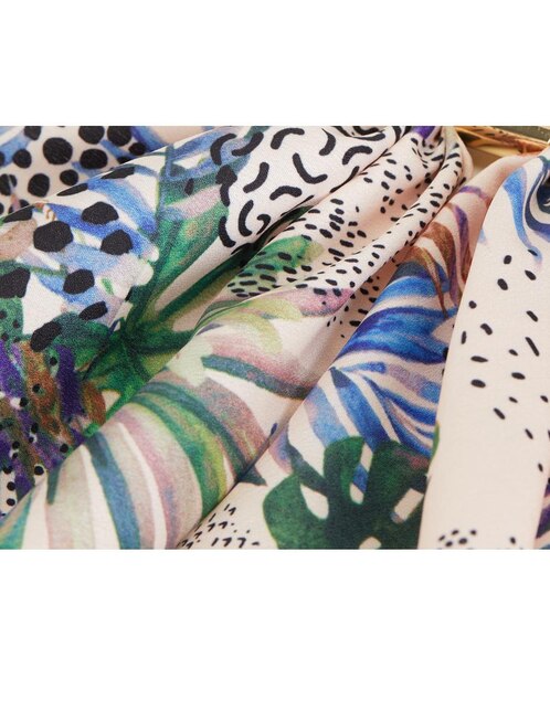 Novedad de 2020! Bufanda largo seda con estampado de corazón para mujer,  pañuelo estampado a la moda con bloques de colores, bufandas finas para  mujer, accesorios de bolsos suaves|Bufandas de mujer| -