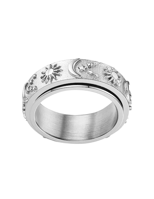 Anillo "de (si aplica)" ninguna clepsidra ninguna sin licencia sin kilataje "de" acero inoxidable sin gema