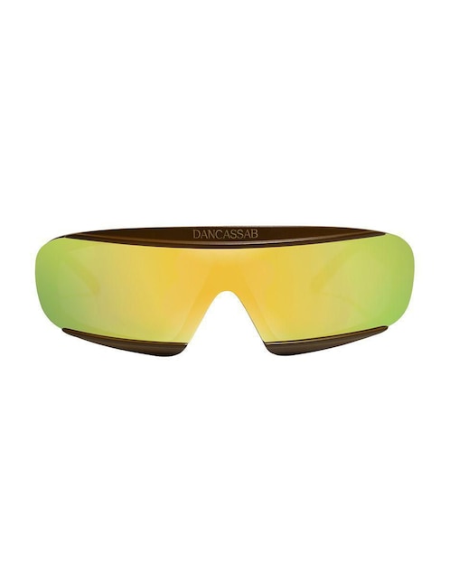 Gold logomania hotsell visor sunglasses