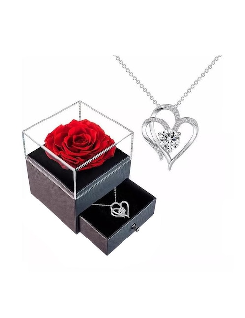 Collar de corazón Wünd de plata