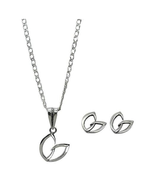 Set de collar y aretes Vadalú Plata P925