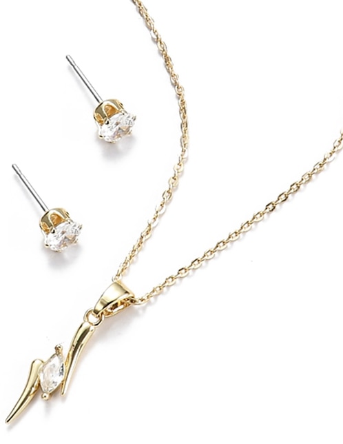 Aretes y collar LIEB cristal