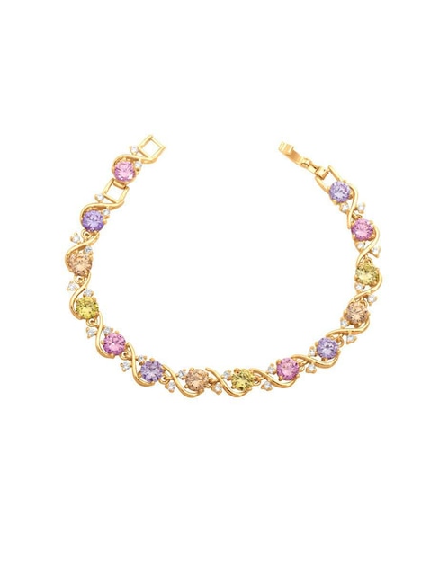 Pulsera 18 K con acabado chapa de oro