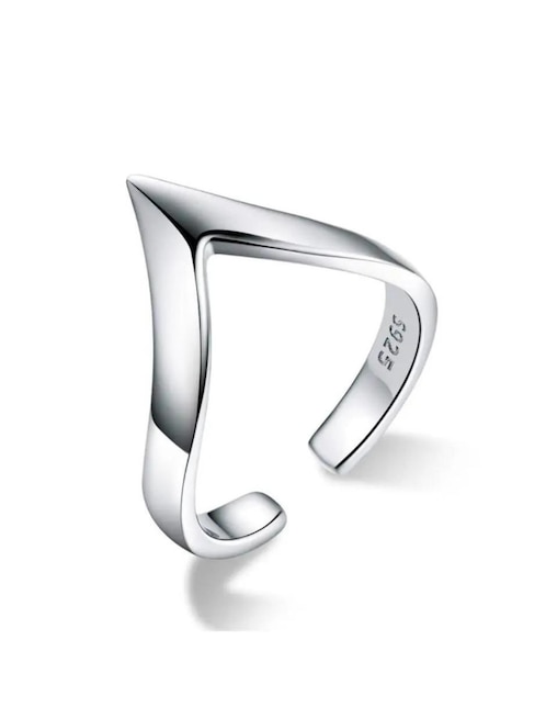 Anillo geométrico Chulada Beauty P 925 de plata brillante