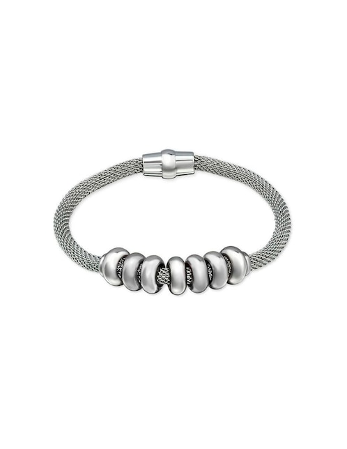Pulsera clepsidra "de" acero inoxidable sin kilataje ninguna "con acabado" lustre