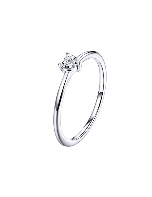 Anillo de corazón Chulada Beauty de plata circonita brillante