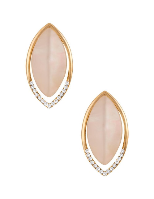 Aretes ovalados Unlimited By Ob con acabado pavé zirconia