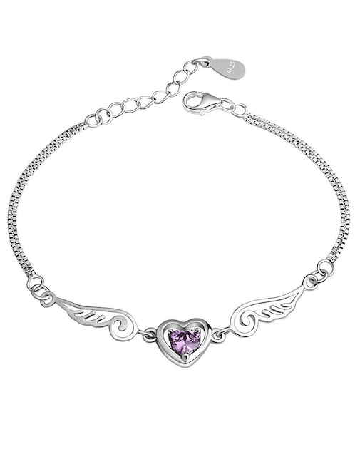 Pulsera Wünd de plata P925 con acabado pavé