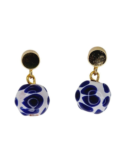 Aretes circulares Maria Rayuela Talavera con acabado esmaltado