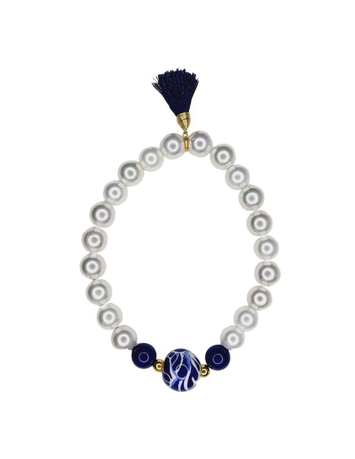 Pulsera maria rayuela "de" cerámica sin kilataje talavera "con acabado" esmaltado