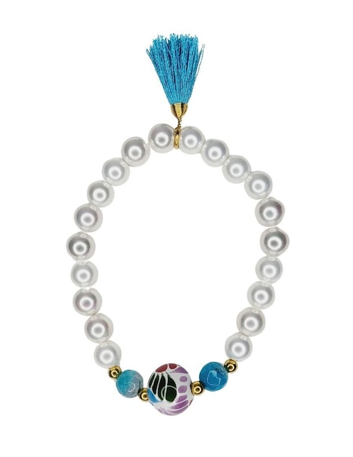 Pulsera Talavera con acabado esmaltado 1