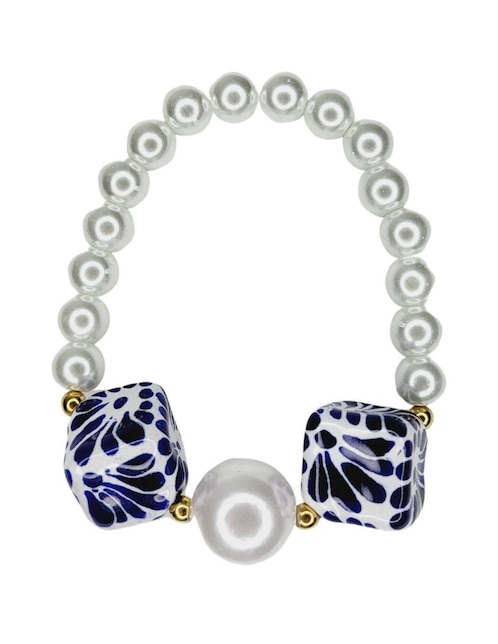 Pulsera Maria Rayuela Talavera con acabado esmaltado
