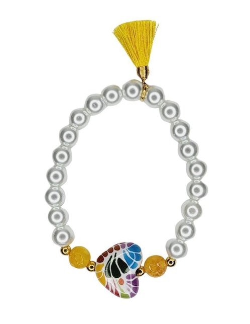 Pulsera Talavera con acabado esmaltado 1