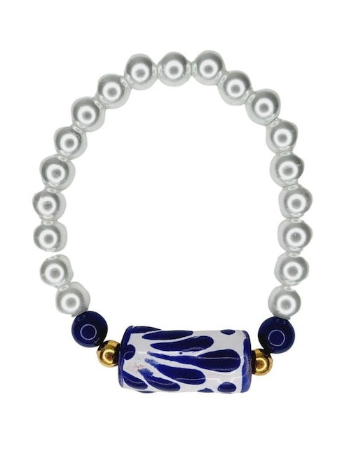 Pulsera Talavera con acabado esmaltado Pulsera Talavera con acabado esmaltado