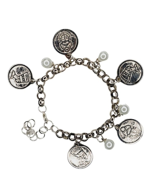Pulsera maria rayuela "de" estaño sin kilataje chapa de oro "con acabado" chapa de oro