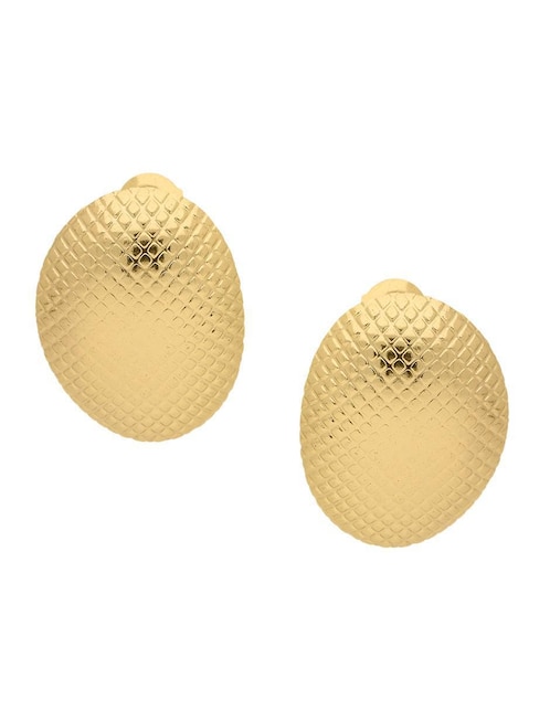 Aretes ovalados Nuvi con acabado brillante