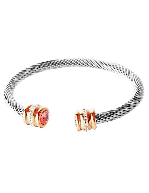 Pulsera clepsidra "de" acero inoxidable sin kilataje sin familia o colección "con acabado" lustre
