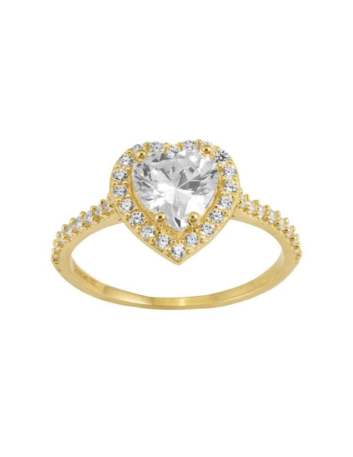 Anillo Unlimited By Ob 10 k de oro zirconia brillante