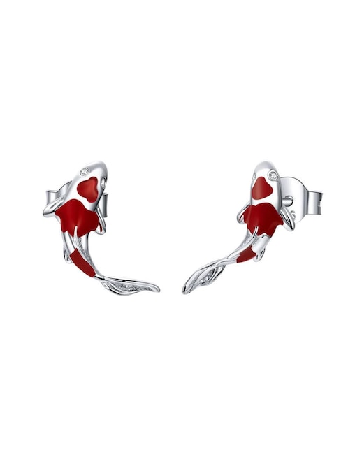 Broqueles de pez Chulada Nature de plata P 925 con acabado brillante