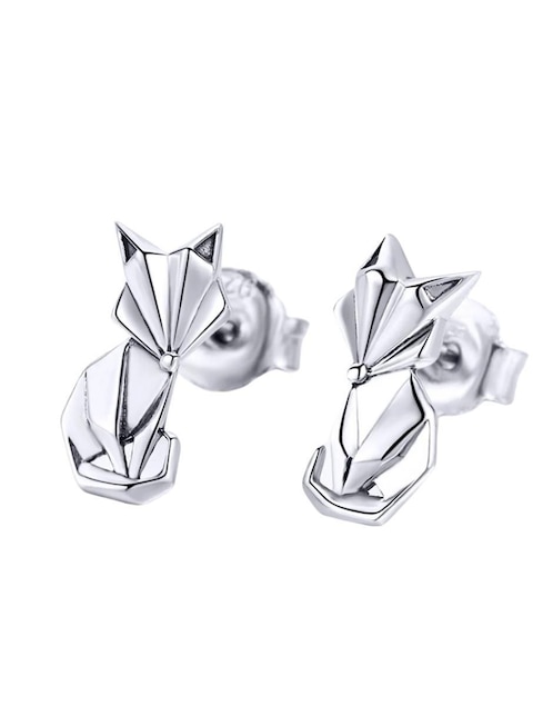 Broqueles de zorro Chulada Nature de plata P 925 con acabado brillante