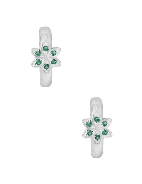 Aretes redondos Unlimited By Ob de plata P 925 con acabado plateado zirconia