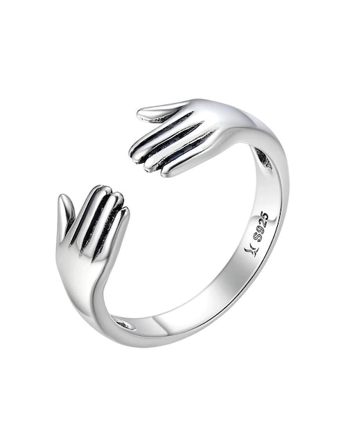Anillo de mano Beauty P 925 de plata brillante Anillo de mano Beauty P 925 de plata brillante