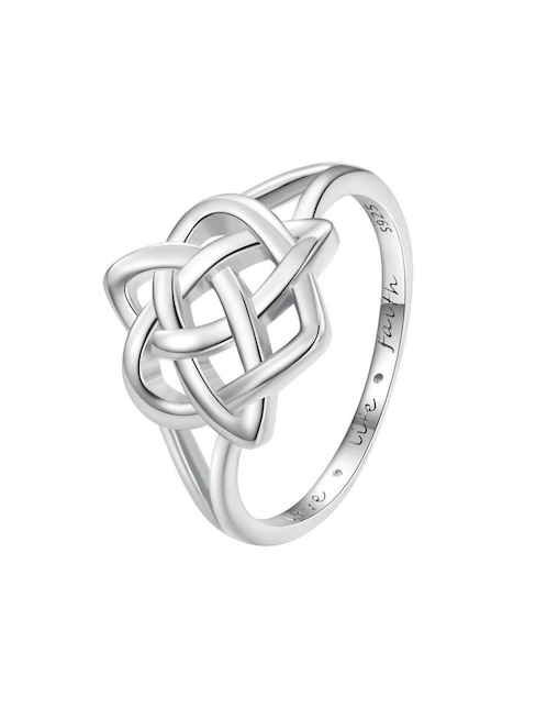 Vinani RBM52 - Anillo, Lato, Diseño Estructura, Arenado Brillante, Plata De Ley 925, Talla 52 (16.6) : Vinani