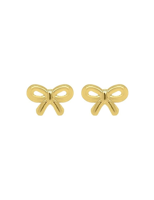 Broqueles de moño Lenna de oro