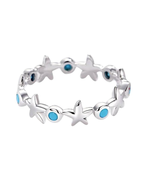 Anillo de estrella Chulada Nature P 925 de plata brillante