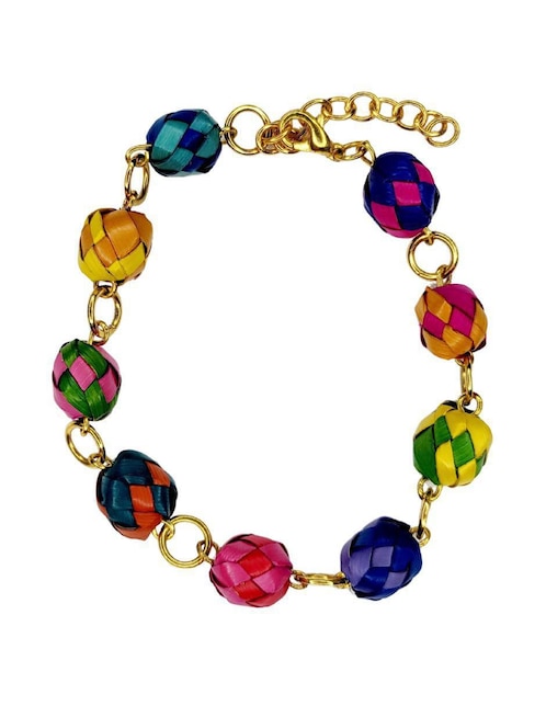 Pulsera Maria Rayuela Palma con acabado esmaltado