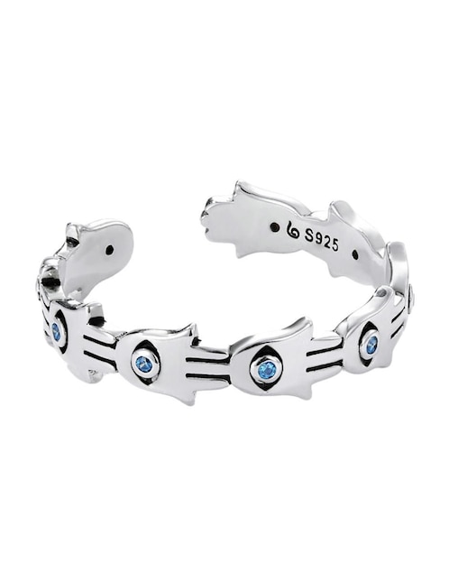 Anillo de mano Chulada Beauty P 925 de plata circonita brillante