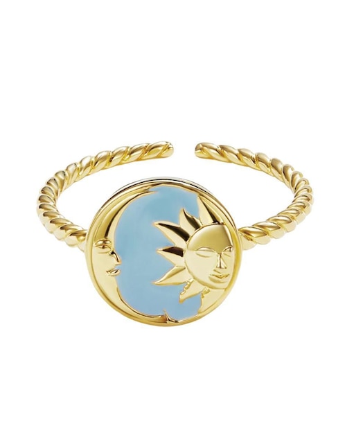 Anillo de luna Chulada Beauty P 925 de plata brillante