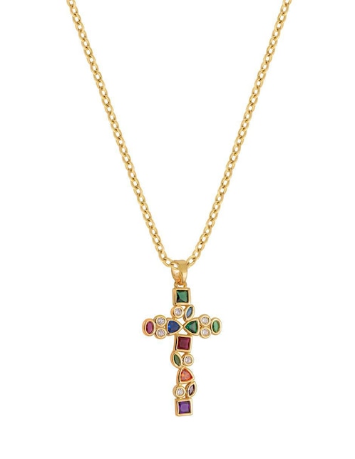 Collar de cruz 18 K 1