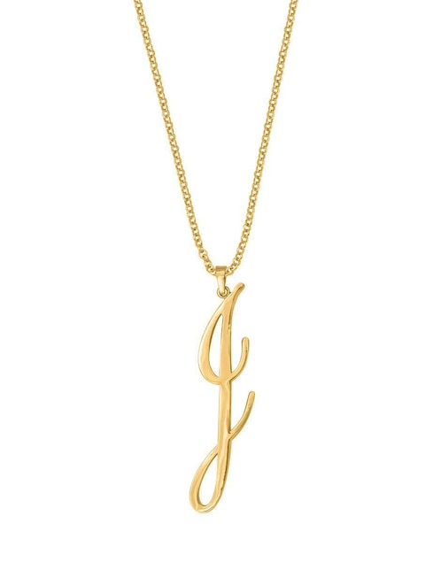 Collar de letra j 18 K 1