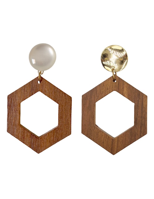 Aretes largos hexagonal 1