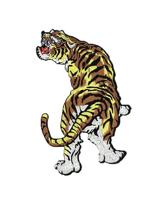 Parche decorativo para ropa Ventdepot Tiger04 aplicación bordado