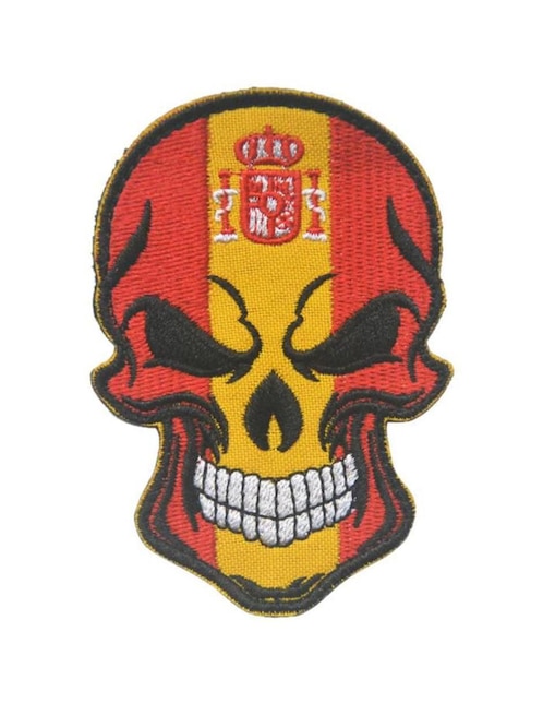 Parche decorativo para ropa Ventdepot Skull Flag01 aplicación bordado