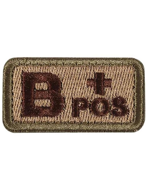 Imagen de producto Parche decorativo para ropa Ventdepot Tipo de sangre B+ aplicación bordado