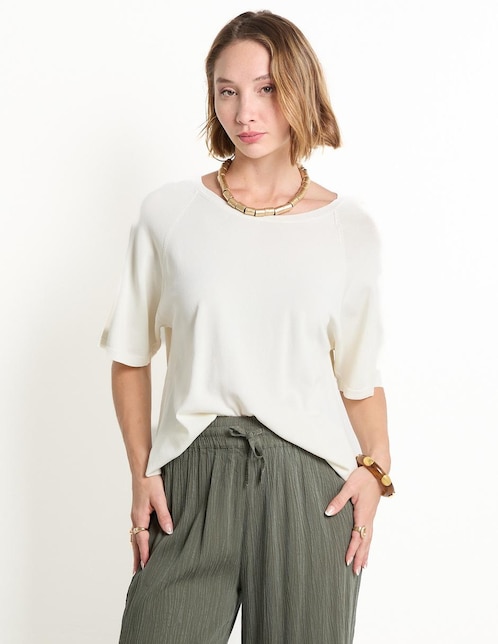 Suéter Parfois cuello redondo para mujer