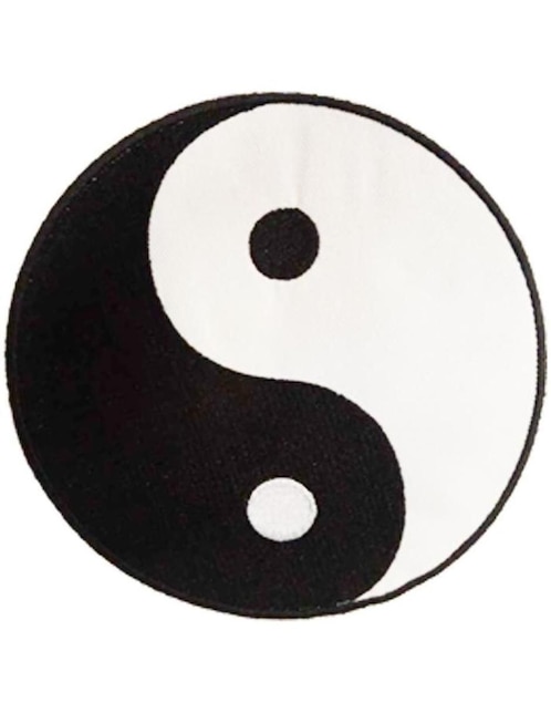Parche decorativo para ropa Ventdepot Yin Yang aplicación bordado