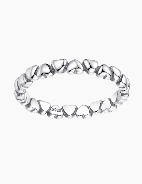 Anillo de corazón Chulada Beauty P 925 de plata pulido