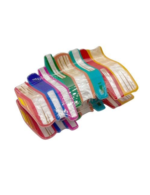 Pinzas para el cabello de acrílico Map