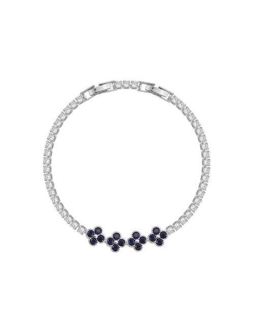 Pulsera con acabado baño rodio