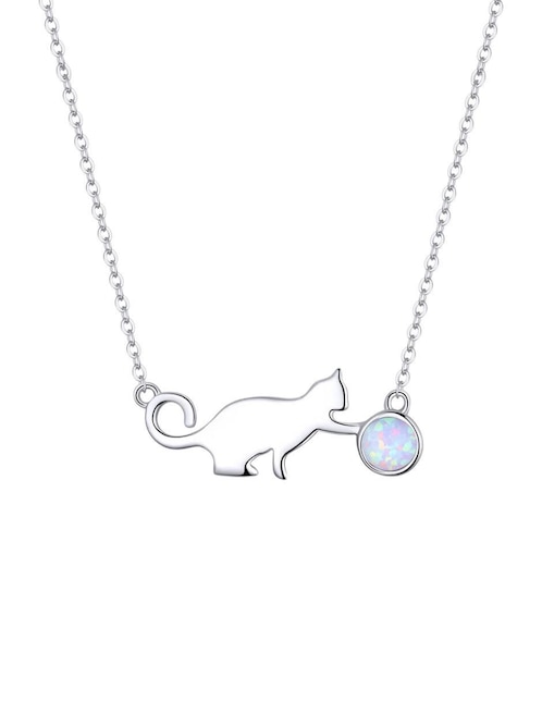 Collar de gato Chulada Pets de plata P 925
