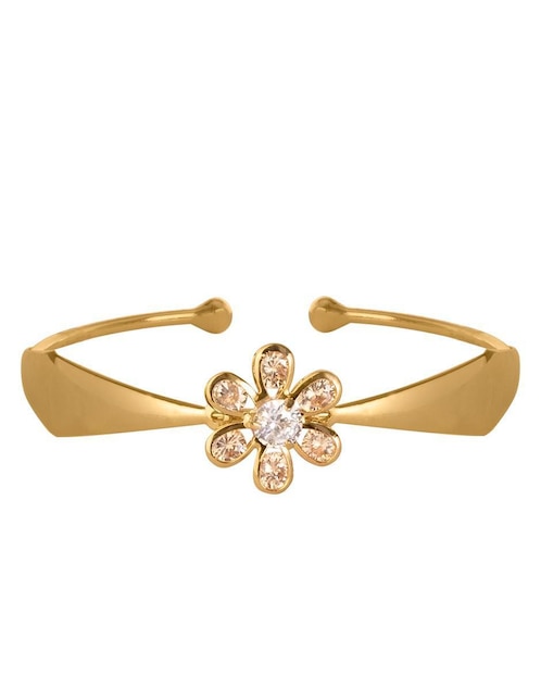 Pulsera con acabado chapa de oro 1