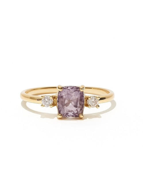 Anillo Casa Michel Joyeria 14 k de oro amarillo espinela