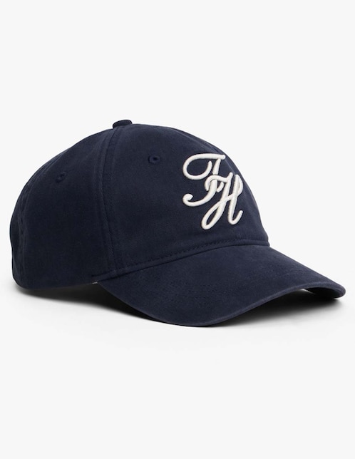 Gorra con visera curva casual Tommy Script para mujer 1