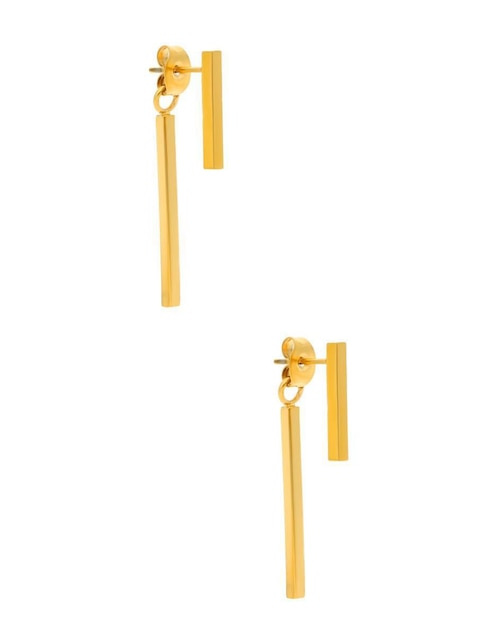 Aretes largos Nuvi con acabado brillante