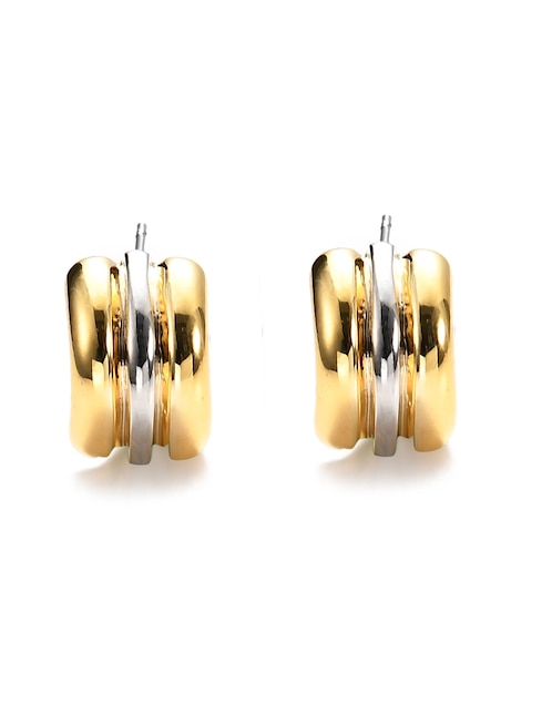 Aretes cortos con acabado brillante 1