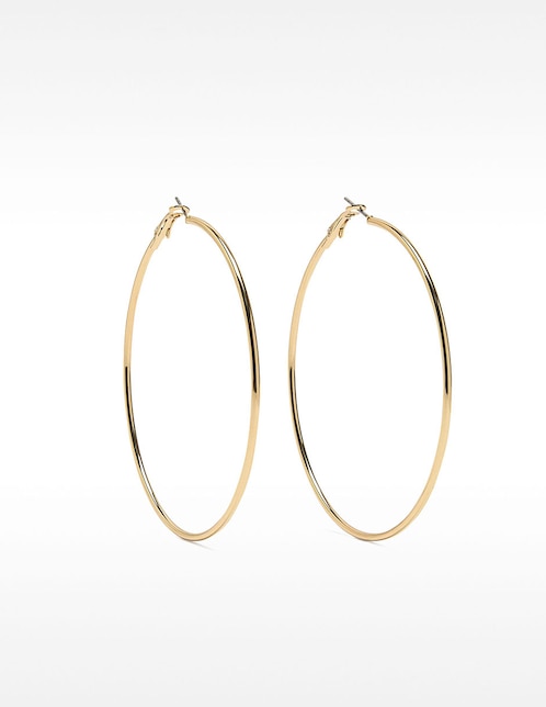 Aretes de aro redondos Parfois Permanent - Rotative Jewellery con acabado